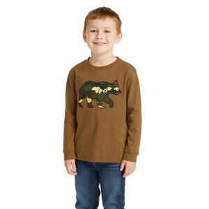Old Navy Boys' Long Sleeve Shirt with Camo Print Bear Design - Size Medium (8)